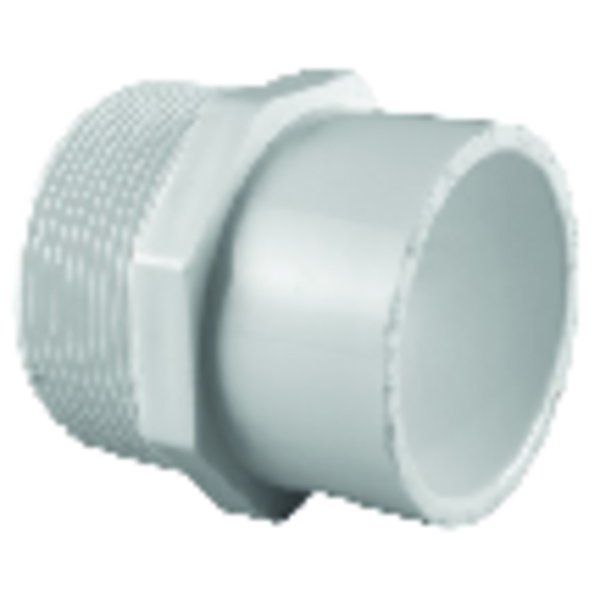 Charlotte Pipe And Foundry Pipe Schedule 40 3/4 in. MPT X 1/2 in. D Slip PVC Pipe Adapter PVC 02110 0600